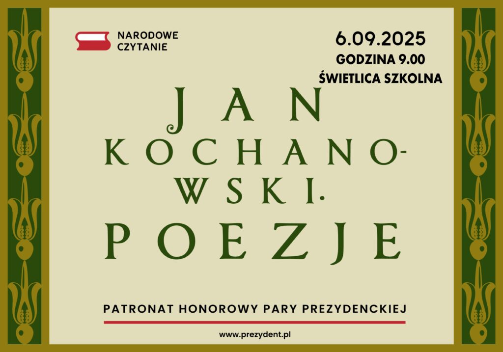 Narodowe Czytanie 2025 plakat