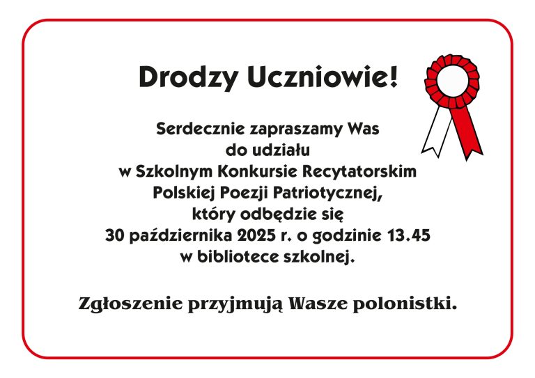 poezja patriotyczna 2025 plakat