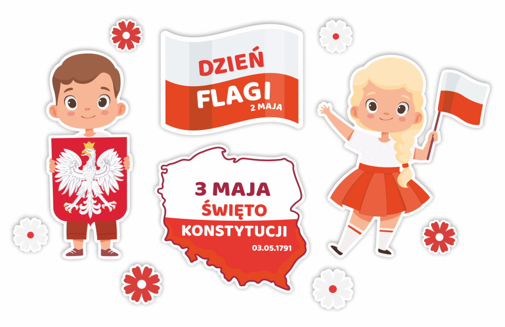 Dekoracja-swieto-konstytucji,-dzien-flagi,-2-i-3-maja---dzieci